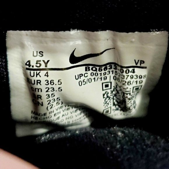 Nike Zoom Freak 1 One GS Size 4.5Y Giannis Antetokounmpo Shoes black BQ5633-004 - Picture 10 of 10